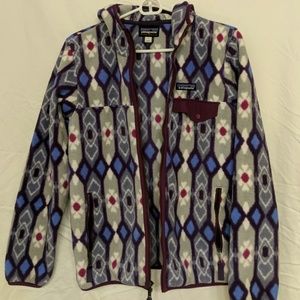 Patagonia fleece hooded jacket